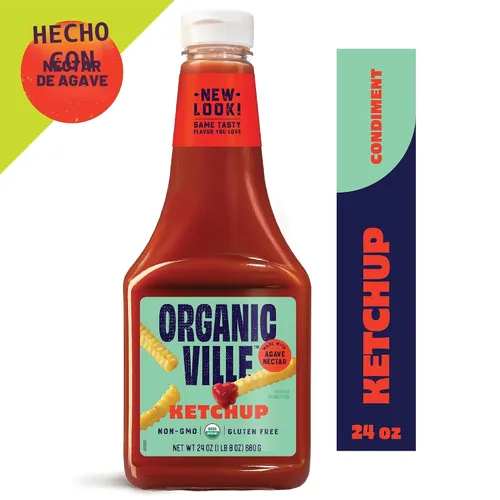 Miniatura 4 de Organicville - Ketchup orgánico - 24 onzas.