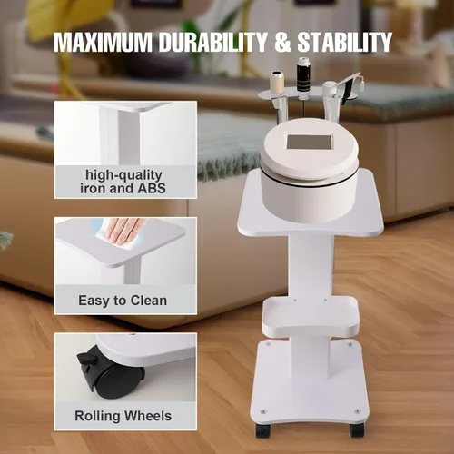 Miniatura 4 de Estetician - Carrito de salón de belleza con ruedas, soporte de carrito de spa de salón de belleza, carrito rodante de máquina esteticista de 3