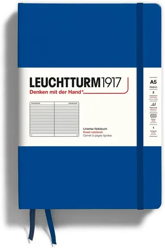Miniatura 54 de LEUCHTTURM1917 - Cuaderno de tapa dura mediano A5 con 251 páginas numeradas para escritura y diario (verde menta, con puntos)