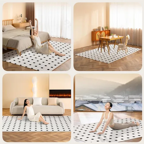 Miniatura 7 de Portable Heated Floor Mat, Graphene Electric Heating Carpet with 12H Timing Function, Removable and Washable Design, Large Area Pad Warming Heater