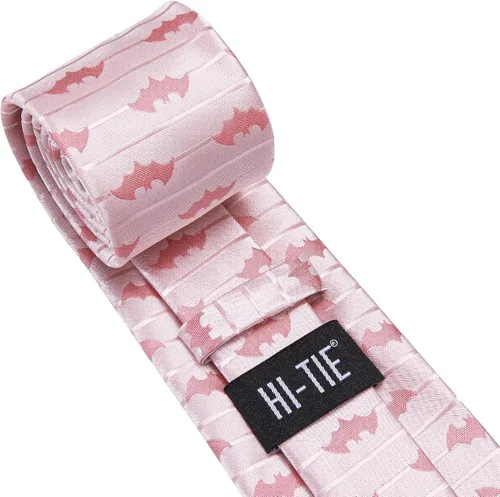 Miniatura 87 de Hi-Tie Corbatas de seda para hombre, diseño de cachemira a rayas, con bolsillo, gemelos cuadrados, conjunto formal de negocios