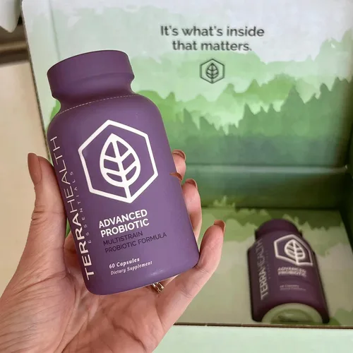 Miniatura 6 de Terra Health Essentials Probióticos avanzados 50 mil millones de UFC Reduce la hinchazón y los gases, apoyo inmunológico Suministro para 30