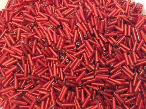 Miniatura 10 de Cuentas de corneta checa 40 gr / 1.4 oz Tubo de vidrio tamaño #3 0.276 in (mezcla surtida)