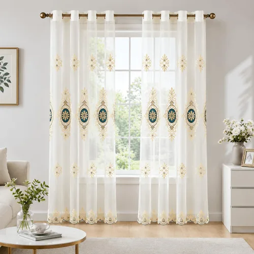 Miniatura 12 de VOGOL Cortinas/Cortinajes/Paneles/Tratamientos Personalizados Simples de Chenilla Jacquard Opacas Elegancia para Ventana para Dormitorio Sala