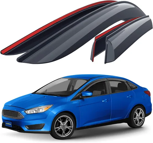 Miniatura 12 de Goodyear - Deflectores de ventana inastillables para Chevrolet (Chevy) 2011-2015 Cruze Sedan, protectores de lluvia con cinta adhesiva, viseras
