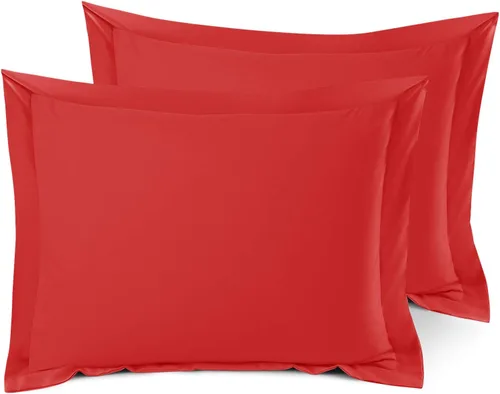 Miniatura 138 de Nestl Juego de 2 fundas tipo sham de almohada suaves - Fundas de almohada de microfibra de doble cepillado - Fundas de almohada de cama premium