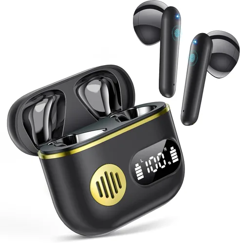 Miniatura 7 de CoolJumper Auriculares inalámbricos Bluetooth 120H de tiempo de reproducción Auriculares Bluetooth 5.3 para deportes, auriculares estéreo Hi-fi