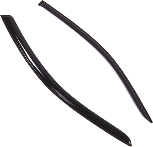 Visor de ventana compatible con Honda Accord Coupe 2013-2017, DGWV2-638, deflector de montaje exterior, protector de lluvia, humo oscuro, juego de 2