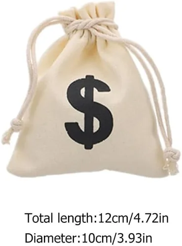 Miniatura 9 de Cabilock Bolsa de regalo de lona con cordón de 4.72 x 3.93 pulgadas, patrón de fiesta, bolsa de almacenamiento para juegos, monedas, aperitivos