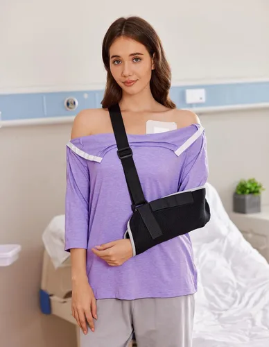 Miniatura 2 de Deyeek Camisas de cirugía posterior al hombro para mujer, camisetas de 34 para después de rotador, ropa adaptativa para puerto de quimioterapia