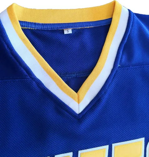 Miniatura 6 de Phoneutrix Hanson Brothers Charlestown Chiefs 16 Jack 17 Steve 18 Jeff Slap Shot Movie Hockey Jersey Azul