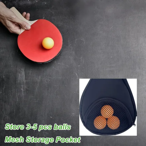 Miniatura 3 de Funda para raqueta de tenis de mesa, bolsa de transporte de ping-pong, funda protectora de pala de ping pong, funda protectora de pala de ping pong