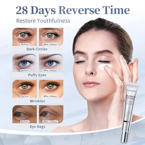 Miniatura 12 de Crema para debajo de los ojos con retinol – Crema antienvejecimiento para ojeras, hinchazón, arrugas, reduce las bolsas de ojos, líneas finas
