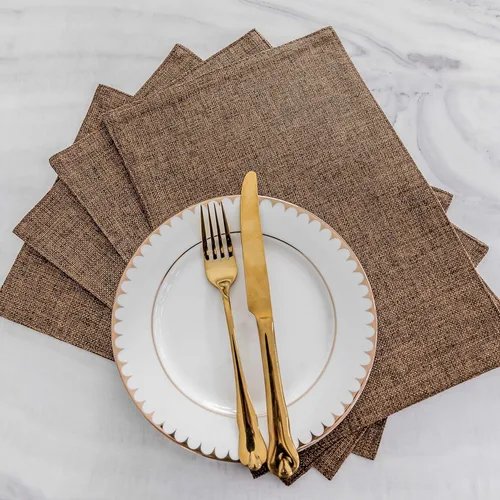 Miniatura 7 de Juego de 6 manteles individuales resistentes al calor para mesa de comedor y cocina de Home Brilliant, manteles individuales para mesa de comedor