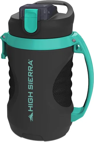 Miniatura 14 de HIGH SIERRA, [Libre de BPA] Botella de agua aislada de 64 onzas, boquilla de silicona, anclaje de valla integrado, mantiene el agua fría durante