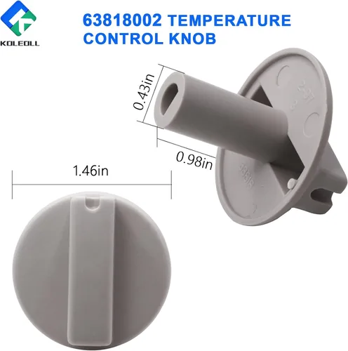 Miniatura 3 de KOLEOOL 2 piezas de reemplazo de perilla de control de temperatura 63818002 para TPI63818002