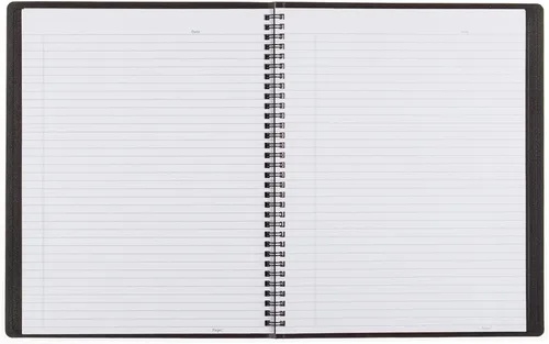 Miniatura 3 de Blueline Duraflex Poly Notebook, negro, 11 x 8.5 pulgadas, 160 páginas (B41.81)