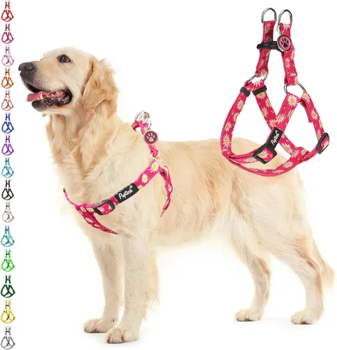 Miniatura 64 de PUPTECK arnés para perro para no jalar, reflejante, ajustable, básico, de nailon, chaleco para cachorro, para caminar al aire libre con etiqueta