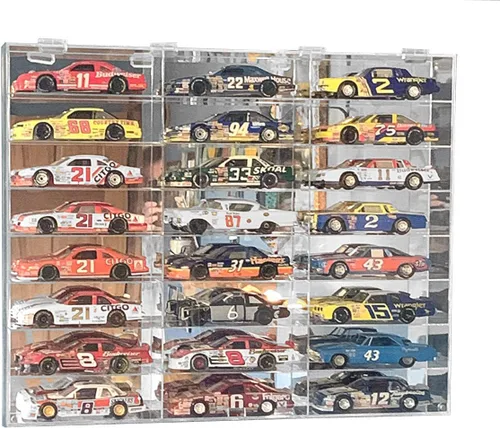 Miniatura 5 de DisplayGifts Estuche Exhibidor de Vehículos de Juguete Diecast a Escala 1/18 Hot Wheels con Protección UV del 98% Soporte para 12 Vehículos