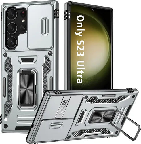 Miniatura 14 de ANGELAS - Funda a prueba de golpes para Samsung Galaxy S23 Plus, parachoques de silicona TPU con protección anticaídas, cubierta deslizante