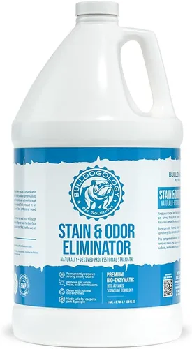 Bulldogology Bio-Enzymatic - Removedor de manchas y olores de mascotas, limpiador enzimático de alfombras para mascotas para orina de gatos y