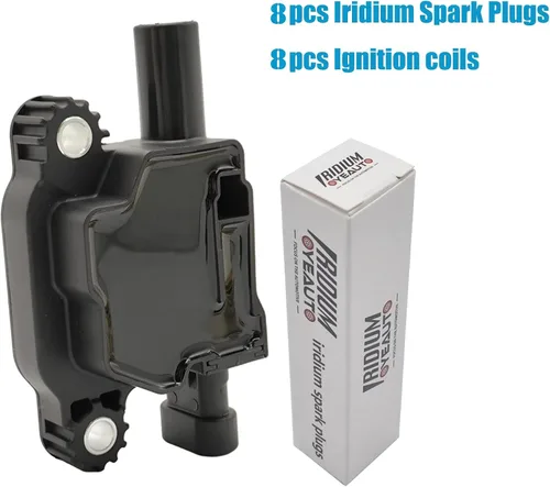 Miniatura 5 de Paquete de Bobina de Encendido UF413 8125706160 y Juego de Bujías de Iridio de 8 Unidades Compatible con Chevrolet 2005-2019 & GMC 2005-2018 &