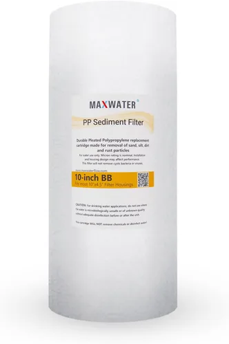 Miniatura 13 de Max Water Cartucho de filtro de agua de repuesto para toda la casa de 1 micrón, 10 x 4.5 pulgadas, compatible con DGD-5005, AP810, WFHD13001B