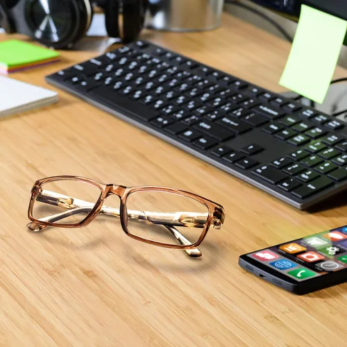 Miniatura 6 de Gafas de lectura para mujeres/hombres, bloqueo de luz azul, para lectura frente a la computadora, antifatiga ocular, 6 paquetes