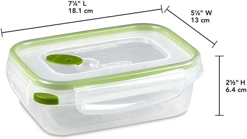 Miniatura 3 de STERILITE 3111606 Contenedor de hojas rectangular de 3.1 tazas