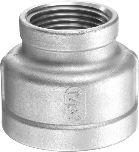 HARFINGTON Acoplamiento Reductor 1-1/2" x 1" NPT Roscado Hembra 304 Acero Inoxidable Reductor Cónico Conexión de Tubería Fundida Adoptado para Tubo
