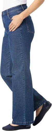 Miniatura 4 de Woman Within Jeans elásticos de pierna ancha para mujer, Multi