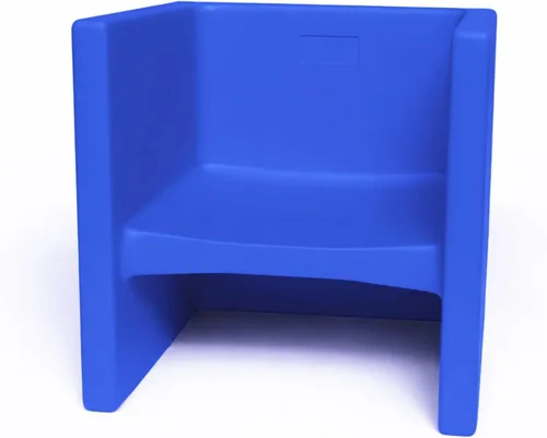Miniatura 20 de Children's Factory Silla cúbica 3 en 1 para niños, muebles de aula de asientos flexibles, paquete de 1, almendra Polyethylene Toddler Outdoor