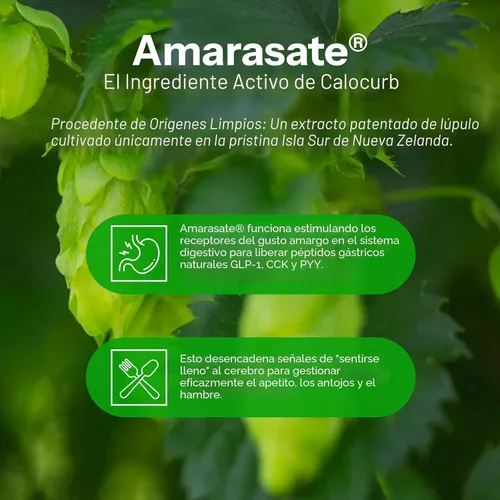 Miniatura 5 de Suplemento para control de calorías 6X Activador natural de GLP-1, fórmula oficial y patentada de Amarasate, suplemento dietario basado en plantas