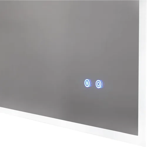 Miniatura 6 de 36" W x 24" H Modern Wall Mounted LED Backlit Anti-Fog Rectangular Bathroom Mirror with Temperature Adjustable and Memory Function Touch Switch