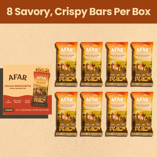 Miniatura 7 de Afar Barras sabrosas de proteínas, bajas en azúcar, altas en proteínas, aperitivos saludables para adultos, barra de reemplazo de comida, textura
