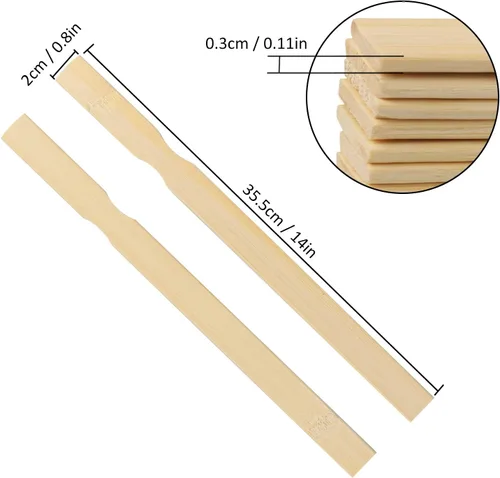 Miniatura 2 de Palitos de mezcla de pintura, 200 unidades de agitadores de madera de 12 pulgadas, agitadores de madera para manualidades de bricolaje, pintura