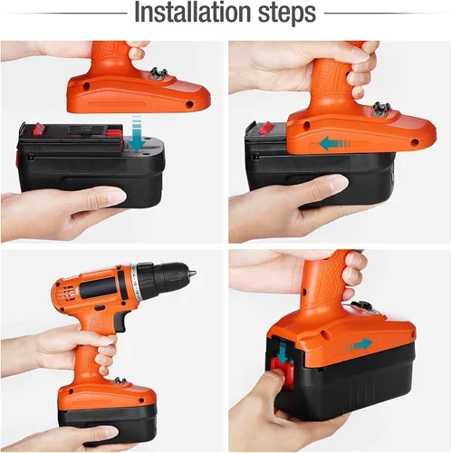 Miniatura 5 de Reemplazo de batería de iones de litio HPB18 de 6.0Ah para Black&Decker 18V Batería HPB18-OPE 244760-00 A1718 FS18FL FSB18 Firestorm Herramientas
