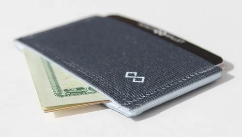 Miniatura 2 de Infinity Wallet - Billetera minimalista para hombres y mujeres.., plateado, (Solid Silver), Bolsillo doble con bolsillo