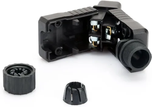 Miniatura 4 de Paquete de 2 conectores de alimentación rewirables hembra IEC 320 C19, 16A 250 V CA, enchufe de alimentación DIY sin soldadura, receptáculo IEC C19