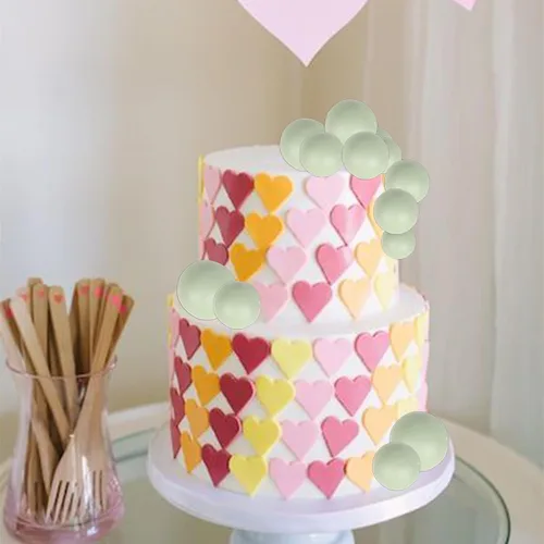 Miniatura 7 de Rsstarxi 30 piezas de mini globos y bolas de espuma para tartas – Insertos de pastel de bricolaje para bodas, aniversarios y decoraciones de fiesta