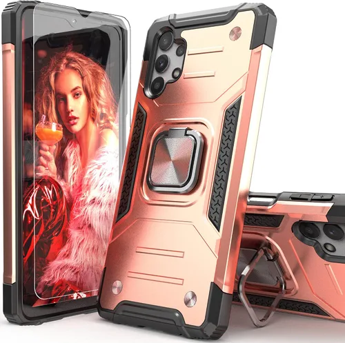 Miniatura 11 de Funda para Galaxy A32 5G con protector de pantalla, a prueba de caídas, ajuste delgado, con soporte para automóvil, funda protectora ligera