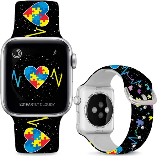 Miniatura 16 de Soft Silicone Bands Compatible with Apple Watch Band 38mm 40mm 41mm 42mm 44mm 45mm 46mm 49mm,Sport Wristband Strap for iWatch Ultra 2 Series 10 9 8