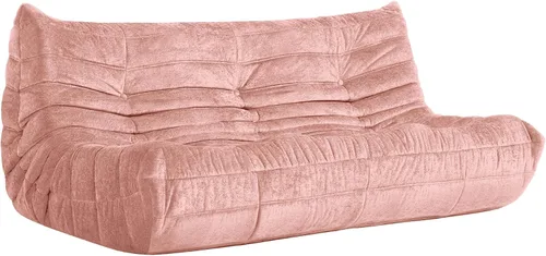 Miniatura 28 de Puf para adultos, silla puf grande, sillón con relleno de espuma viscoelástica para el hogar, apartamento o sala de juegos, gris afelpado Felpa gris
