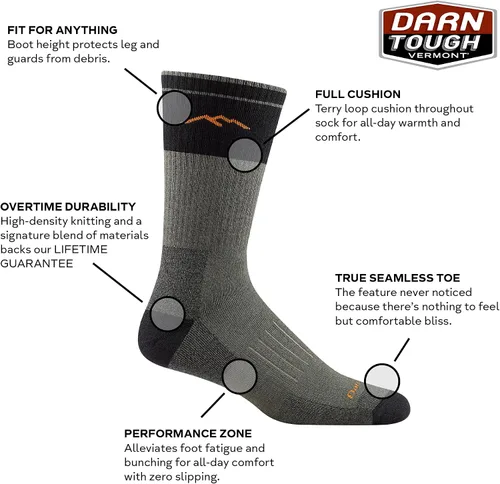 Miniatura 2 de Darn Tough Estilo 2101 Botas pesadas con cojín completo para hombre