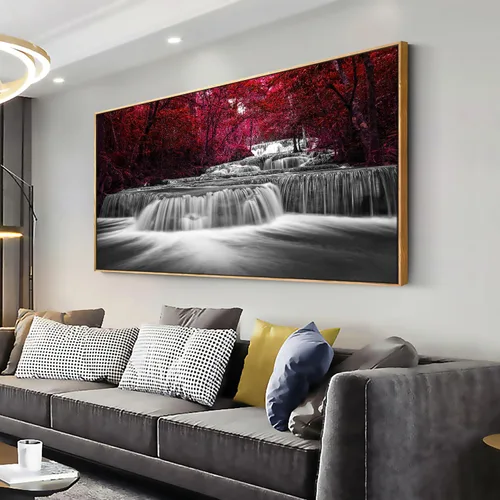 Miniatura 27 de Arte de pared en lienzo estirado de ángeles de fantasía para sala de estar, dormitorio, decoración del hogar, cuadro de arte abstracto de anime