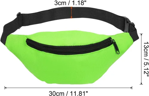 Miniatura 2 de PATIKIL Riñonera para mujer, riñonera para fiesta, correr, Verde
