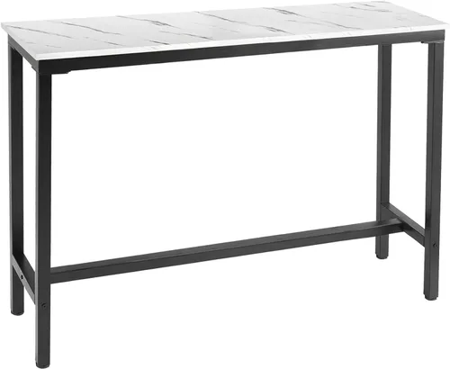 Miniatura 9 de Mr IRONSTONE - Mesa de bar, mesa alta de 47" para pub, mesa rectangular de altura de bar, consola/mesa de café para sofá, para espacios estrechos