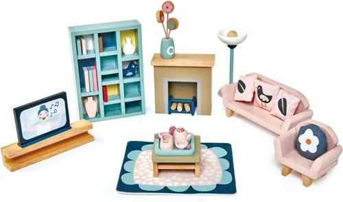 Miniatura 9 de Tender Leaf Toys - Accesorios para casa de muñecas Dovetail - Conjuntos de muebles de madera detallados y decoración de habitaciones - Fomenta