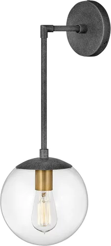 Miniatura 5 de Hinkley Warby Collection One Light - Aplique de pared, latón Heritage