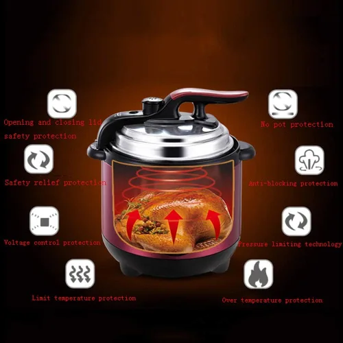 Miniatura 4 de Olla a presión eléctrica Olla Microcomputadora Hogar inteligente Olla de alta presión Olla de arroz Olla de cocción lenta (2L)